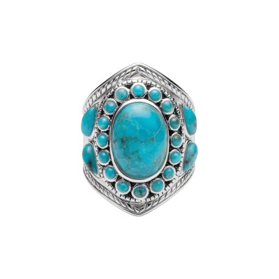 Sterling Silver Ring with Turquoise