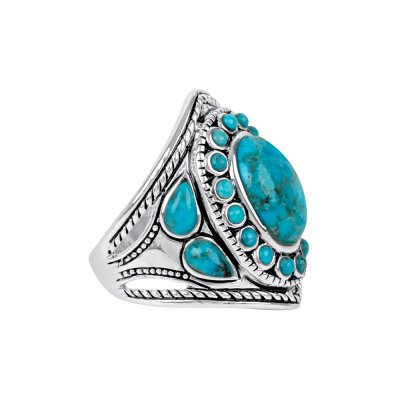 Sterling Silver Ring with Turquoise