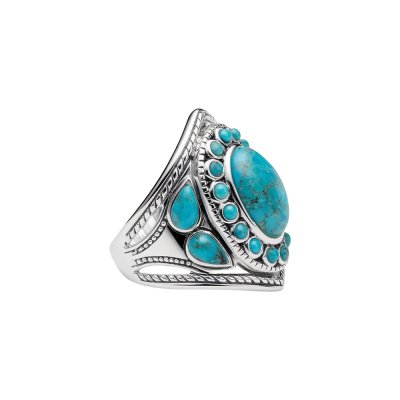 Sterling Silver Ring with Turquoise