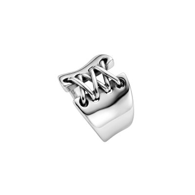 Sterling Silver Corset Ring