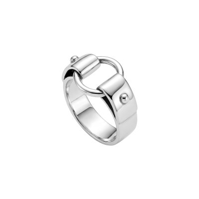 Sterling Silver Buckle Ring