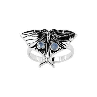 Rainbow Moonstone Sterling Silver Ring