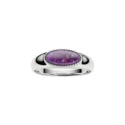 Purple Turquoise Sterling Silver Ring