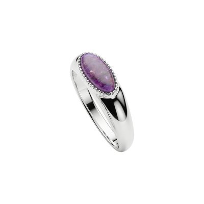 Purple Turquoise Sterling Silver Ring