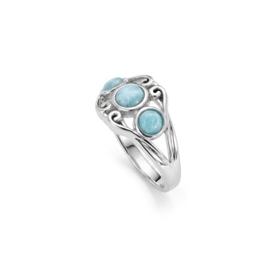 Larimar Sterling Silver Ring