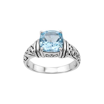 Sky Blue Topz Sterling Silver Ring