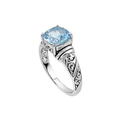 Sky Blue Topz Sterling Silver Ring