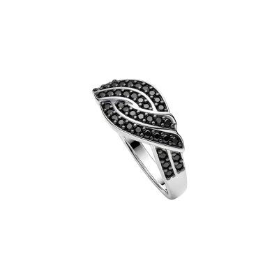 Black Spinel With Black Rhodium Sterling Silver Ring