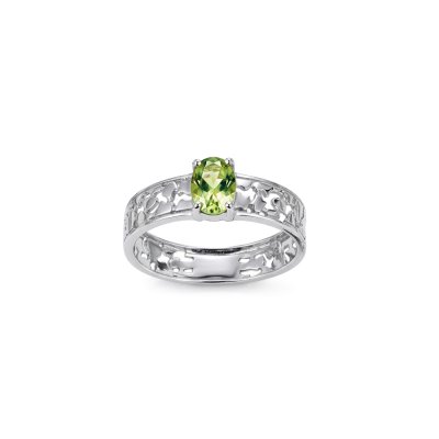 Peridot Sterling Silver Ring