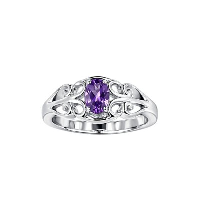 Amethyst Sterling Silver Ring