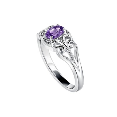 Amethyst Sterling Silver Ring
