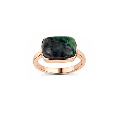 Ruby Zoisite Copper Ring
