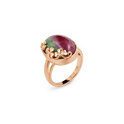 Ruby Zoisite Copper Ring