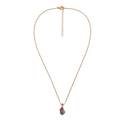Ruby Zoisite Copper Pendant With Chain 18+2 Inches
