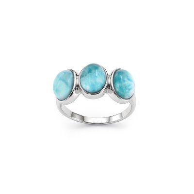 Larimar Sterling Silver Ring