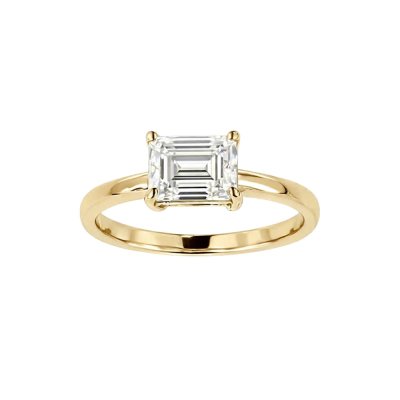 Moissanite Sterling Silver Ring 1.00 ctw