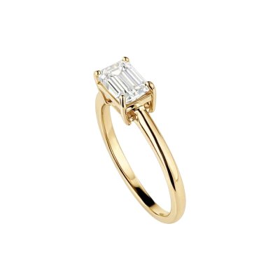 Moissanite Sterling Silver Ring 1.00 ctw
