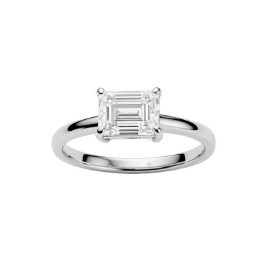Moissanite Sterling Silver Ring 1.00 ctw