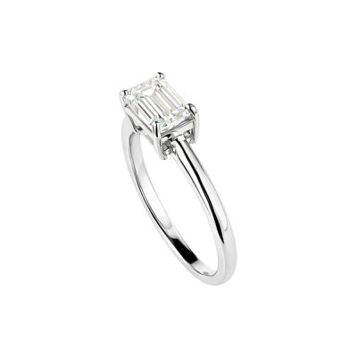 Moissanite Sterling Silver Ring 1.00 ctw