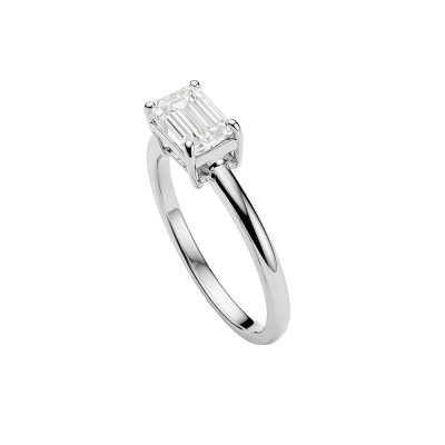 Moissanite Sterling Silver Ring 1.00 ctw