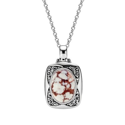 Wild Horse Sterling Silver Pendant With Chain 20+2 Inches