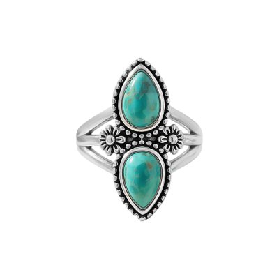Western Turquoise Sterling Silver Ring
