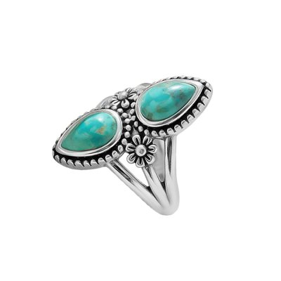Western Turquoise Sterling Silver Ring