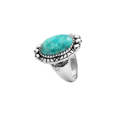 Western Turquoise Sterling Silver Ring