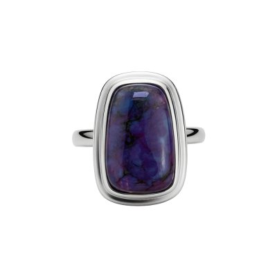 Purple Turquoise Sterling Silver Ring