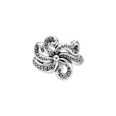 Squid Tentacles Sterling Silver Ring
