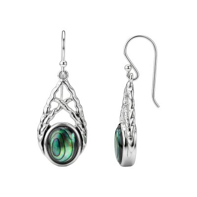 Abalone Sterling Silver Earrings