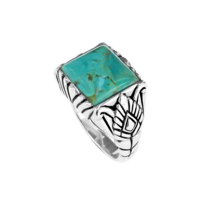 Turquoise Sterling Silver Men's Ring