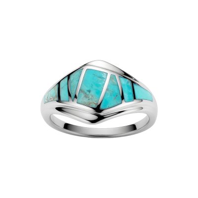 Turquoise Sterling Silver Inlay Ring