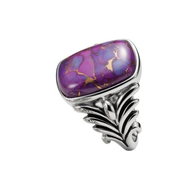 Purple Turquoise Sterling Silver Ring