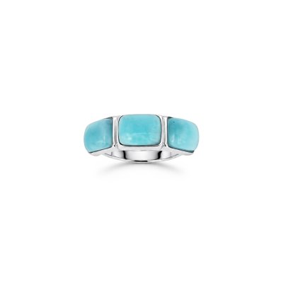 Larimar Sterling Silver Ring