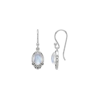 Rainbow Moonstone Sterling Silver Earrings
