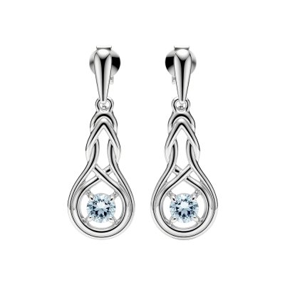 Sky Blue Topaz Sterling Silver Earrings