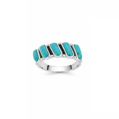 Southwestern Turquoise Sterling Silver Ring