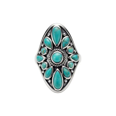 Southwestern Turquoise Sterling Silver Ring