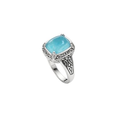 Larimar Sterling Silver Ring