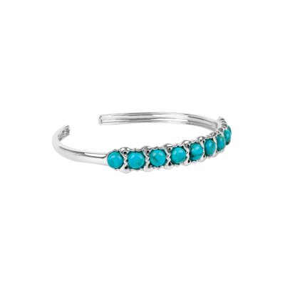 Sterling Silver Turquoise  Cuff Bracelet 7.5 inches.