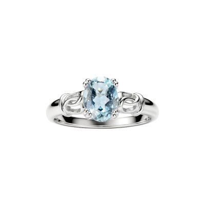 Skey Blue Topaz Sterling Silver Ring