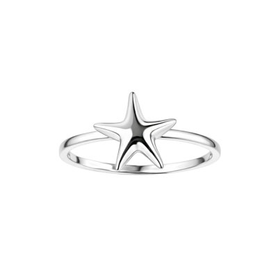 Sterling Silver Star Fish Ring