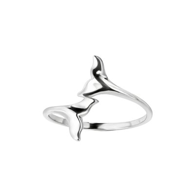 Sterling Silver Whale Tail Ring
