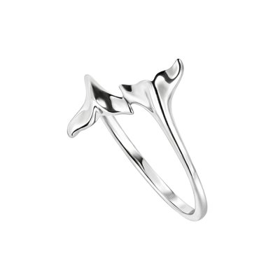 Sterling Silver Whale Tail Ring