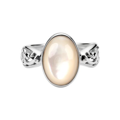 Sterling Silver Mother of Pearl Ring