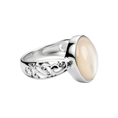 Sterling Silver Mother of Pearl Ring
