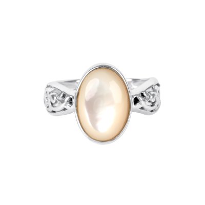 Sterling Silver Mother of Pearl Ring