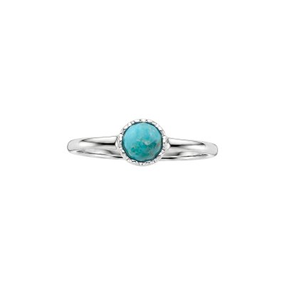 Turquoise Sterling Silver Solitaire Ring