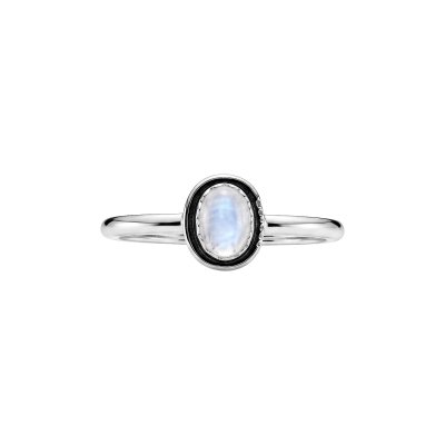 Rainbow Moonstone Sterling Silver Vintage Ring